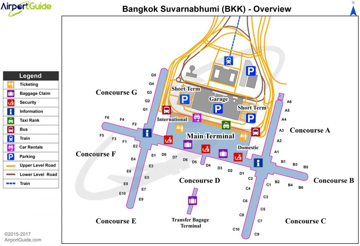 bkk ہوائی اڈے کا نقشہ