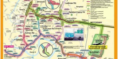 نقشہ کے بینکاک ایکسپریس