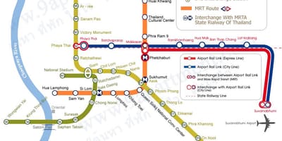 Mrt bts بینکاک نقشہ