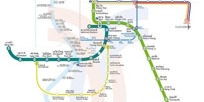 نقشہ کے mrt راستے کا نقشہ بینکاک