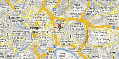 نقشہ کے sukhumvit علاقے بینکاک