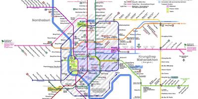 بینکاک ٹرین لائن کا نقشہ