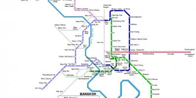 Bkk میٹرو کا نقشہ